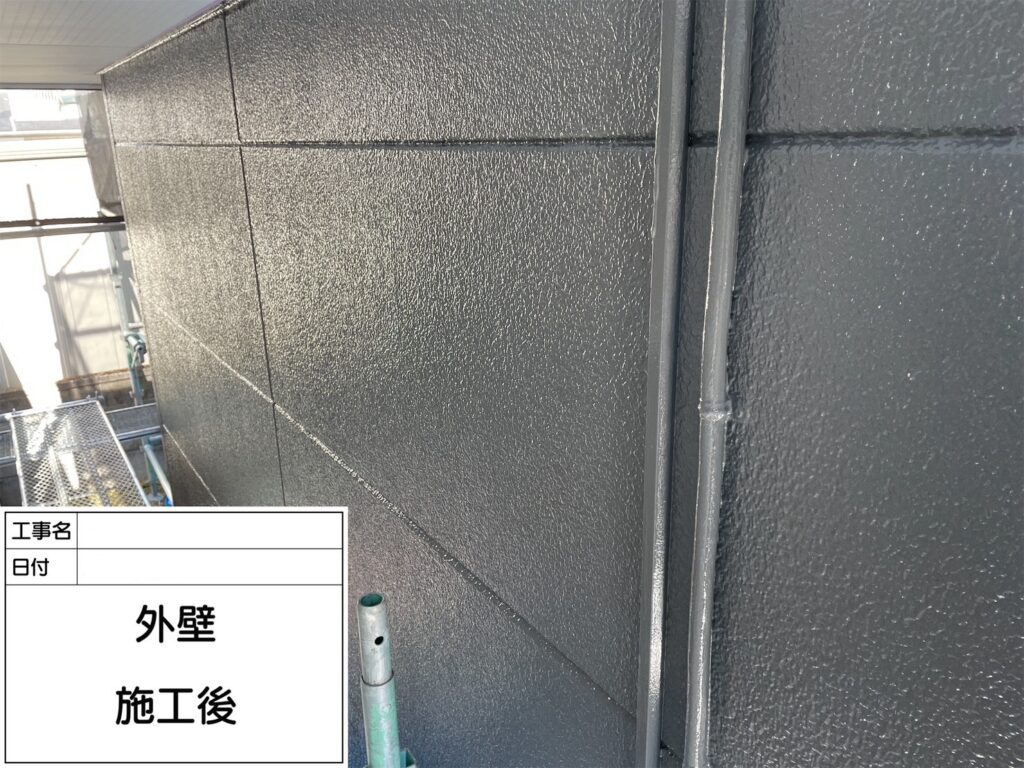 外壁の施工後です。