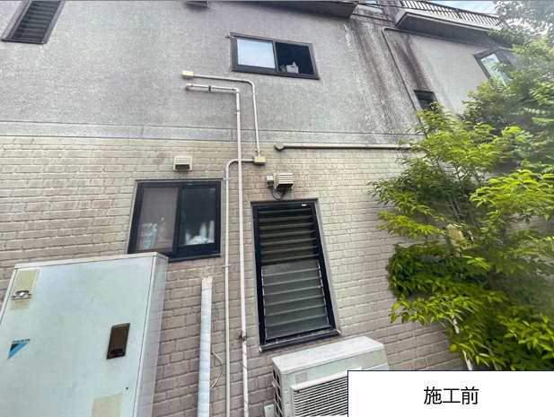 施工前のお家の裏面です。