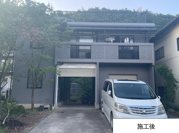 施工後のお家の正面です。